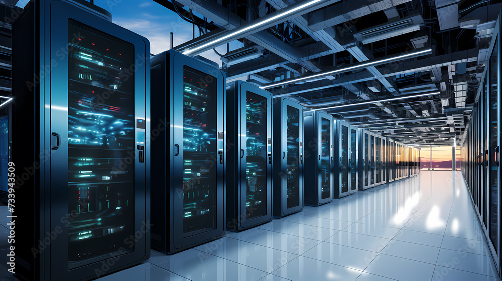 Data center server room Data center server room