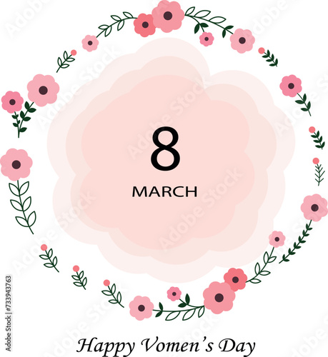 vector illustration of international women's day