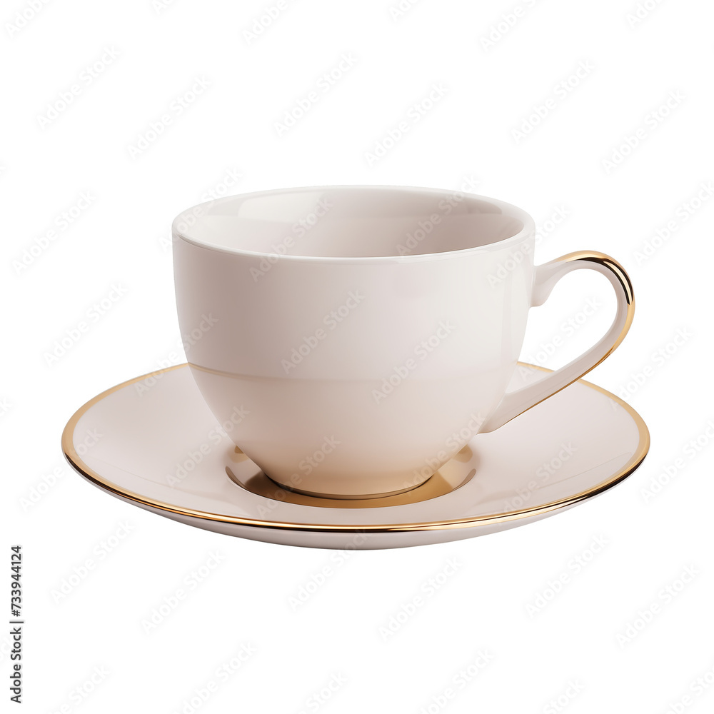 Pink Gold Mug isolated on a transparent background. Pink Gold Mug isolated on a transparent background.