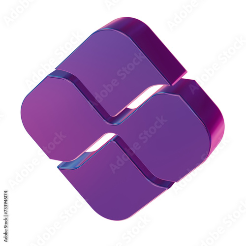 Принти на полотні Beautiful abstract illustrations Blue Pix symbol icons