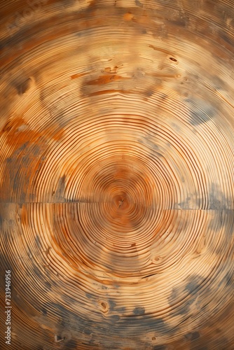 tree trunk rings with a knot in the center
