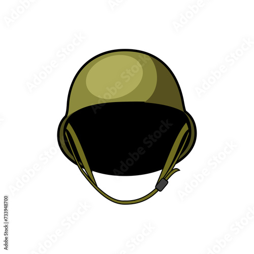 Military helmet icon. Vector image