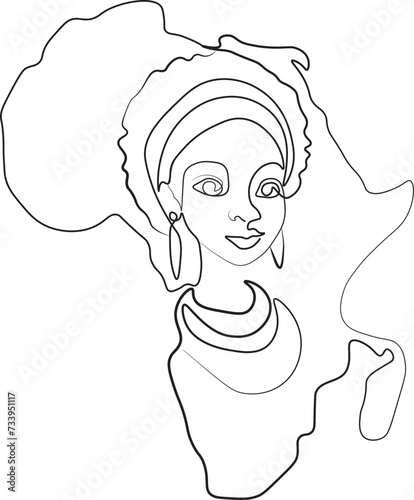 One continuous line drawing of South Africa National Women Day on August 9th. South Africa National Day design in simple linear style. 