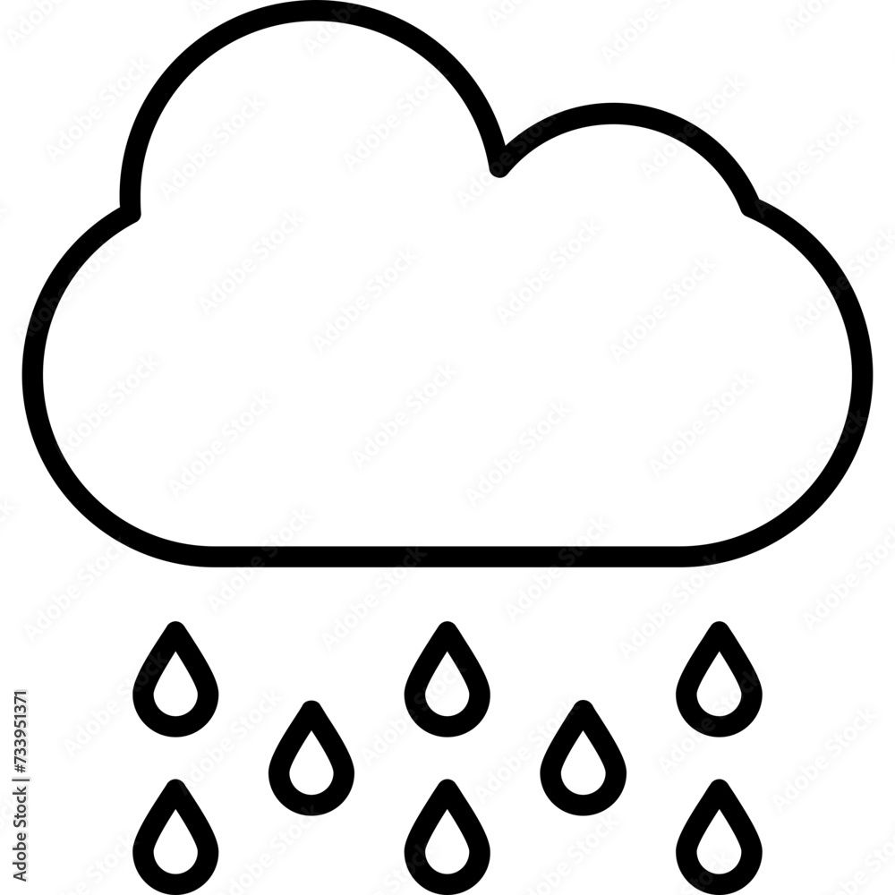 Fototapeta premium Rainwater Icon
