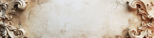 ancient manuscript illustration for banner, frame, background photo