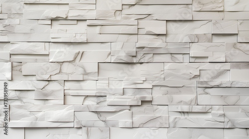 Close-up of a white brick wall with an abstract texture, ideal for backgrounds or design elements. 
