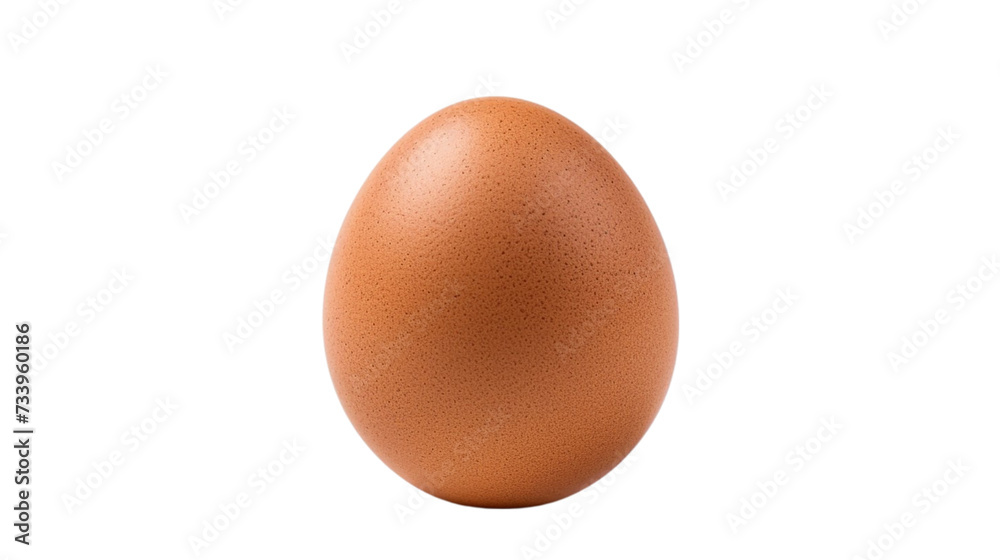 Realistic brown egg isolated on transparent background. Top view. Realistic brown egg isolated on transparent background. Top view.
