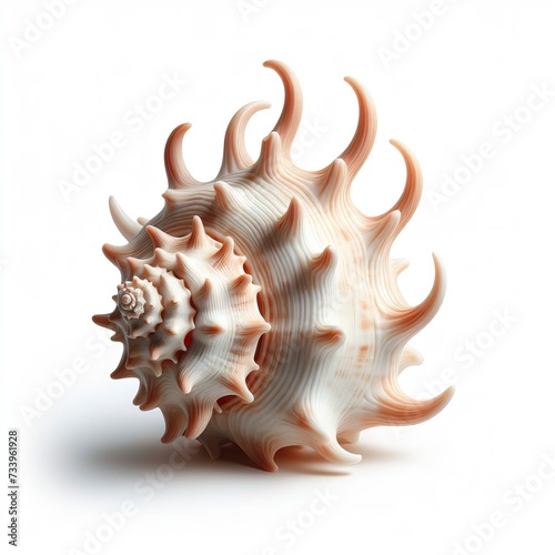 Shell of Cypraecassis Rufa or Bull Mouth Helmet is a species of sea snail, marine gastropod mollusk in the family