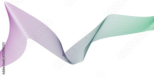 Abstract modern blue line futuristic energy sound waves technology concept background. Abstract background wave line in vector business texture. Pattern line blend curve flow futuristic background.