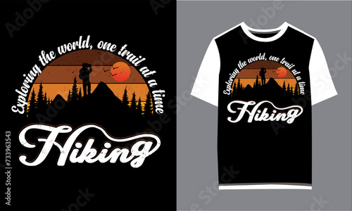 This is awesome Hiking t shirt design.