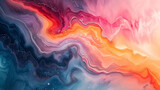 Abstract peach fuzz color liquid waves.