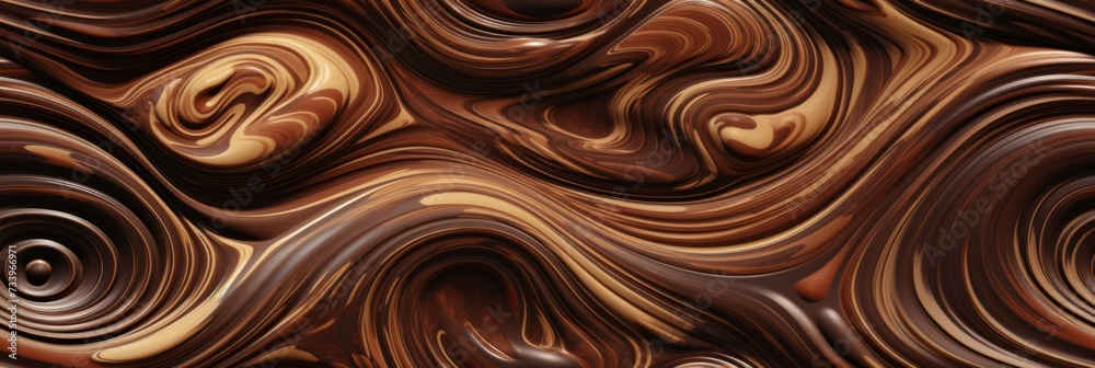 A striking abstract representation of the essence of chocolate A striking abstract representation of the essence of chocolate