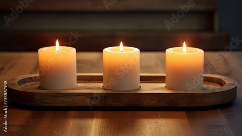 wax three candle