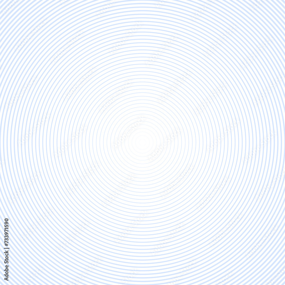 Blue white concentric circles pattern Blue white concentric circles pattern