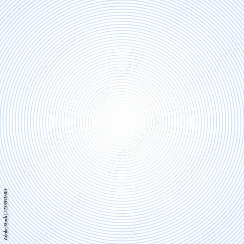Blue white concentric circles pattern