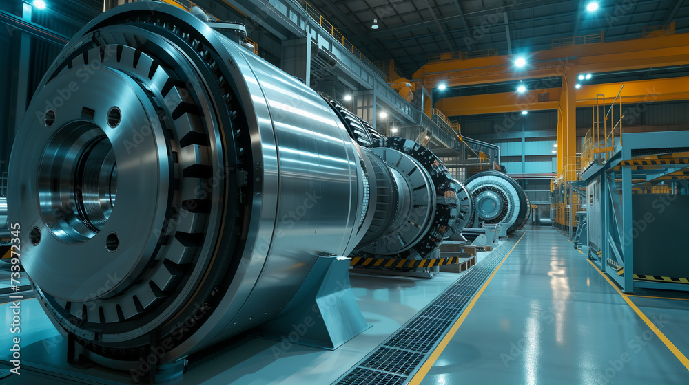 Large Machine and Machinery in a Factory Large Machine and Machinery in a Factory