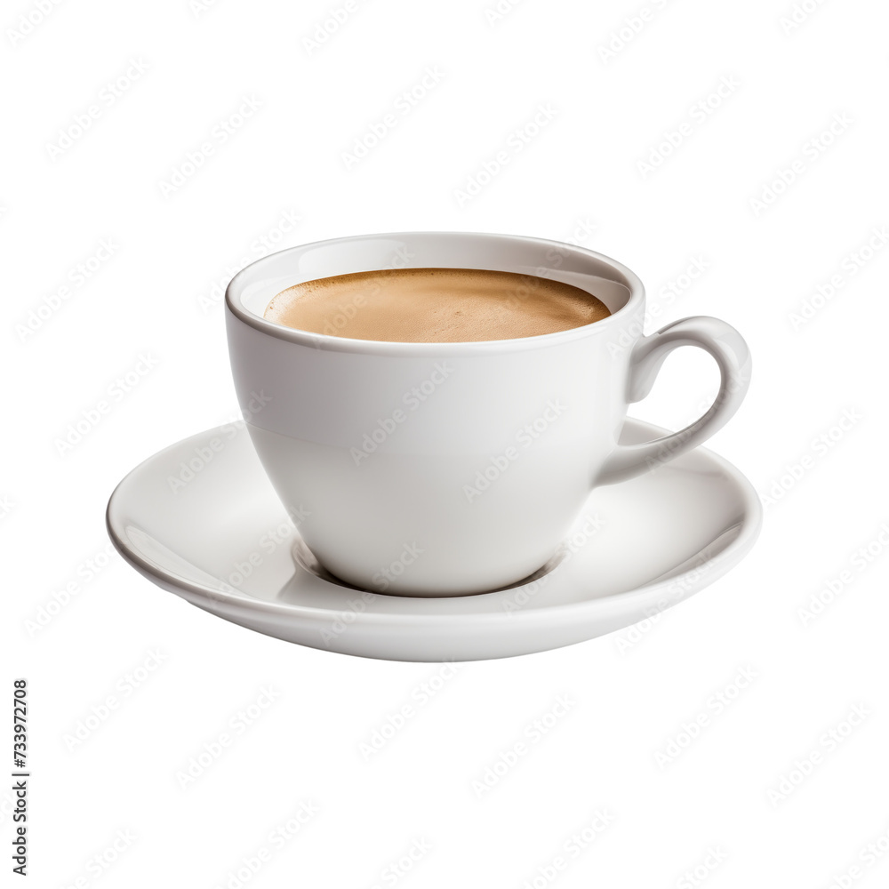 White Coffee cup isolated on a transparent background. White Coffee cup isolated on a transparent background.