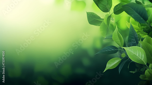 Spring season, vibrant green background © Derby
