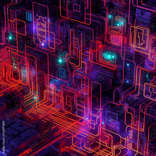 light technology cpu design wallpaper