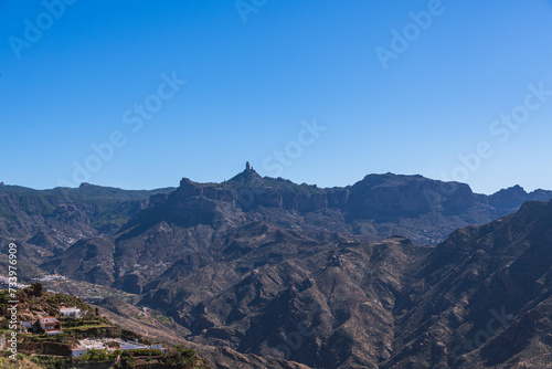 View Over The Imposing Mountains Of Gran Canaria