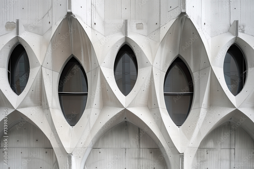 Parametric facade of a modern building inspired by new gothic ...