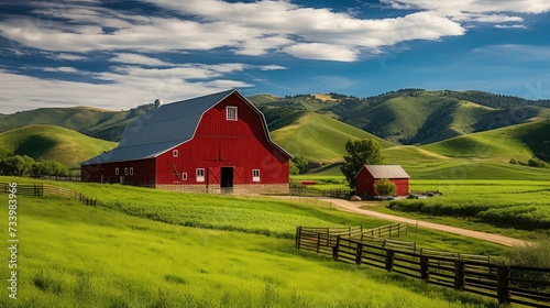 country red barn a photo