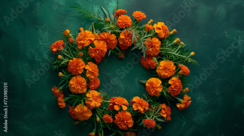 flowers on a table