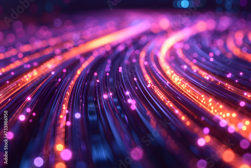 Digitales Datenkabel: Illustration einer effizienten Verbindung für schnelle Datenübertragung