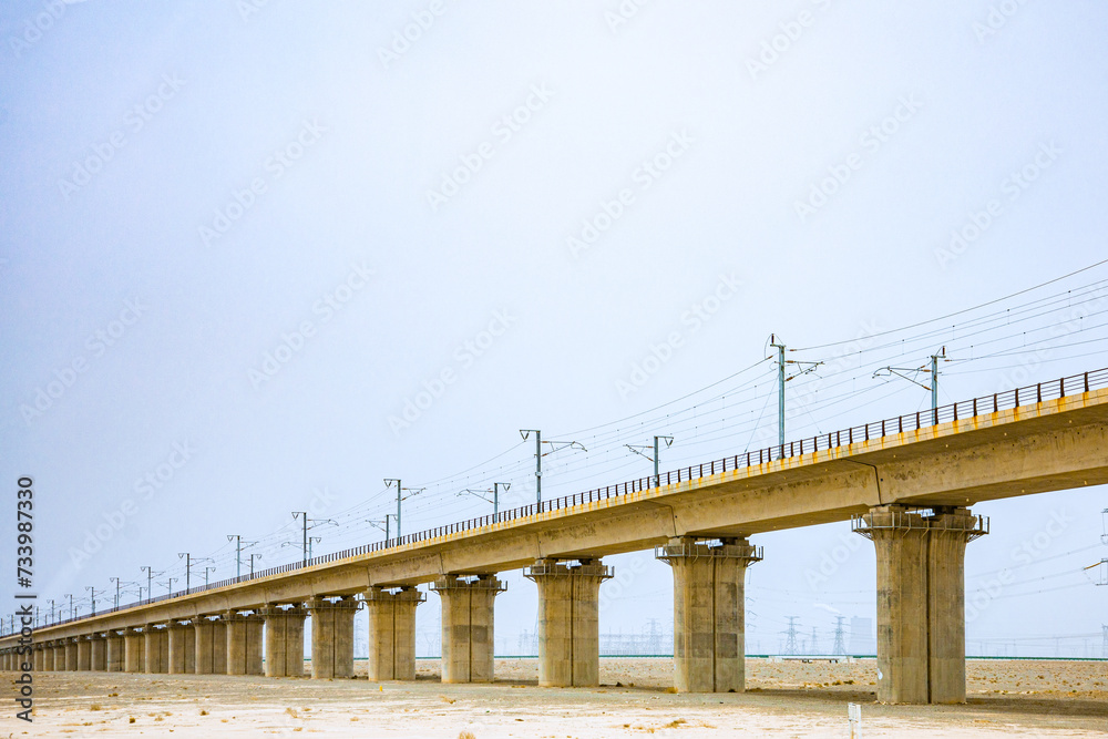 Jiuquan City, Gansu Province-Highway car advertising background picture