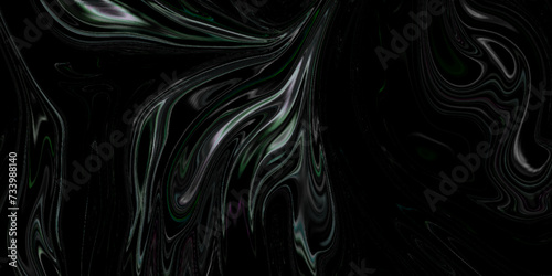 Liquid marble texture Black. Fluid art. Applicable for design cover, beautiful drawing with the divorces and wavy lines in gray tones. Silver liquid texture. Silver metallic surface.