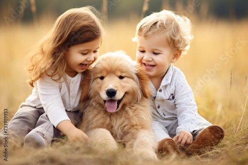 child and dog generative ai