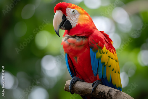 Bunter Papagei: Herrlicher exotischer Vogel mit lebendigem Gefieder für Natur- und Tierprojekte
