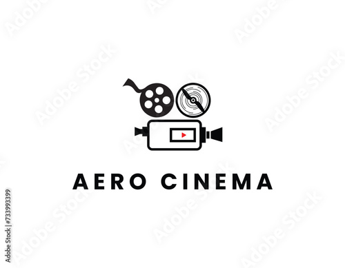 Drone Air Filming Business Logo Design Template