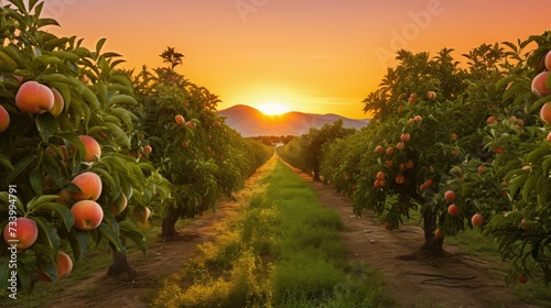 orchard peach farm photo