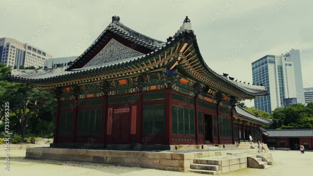 Changgyeong Palace historical buildings in Seoul, South Korea.