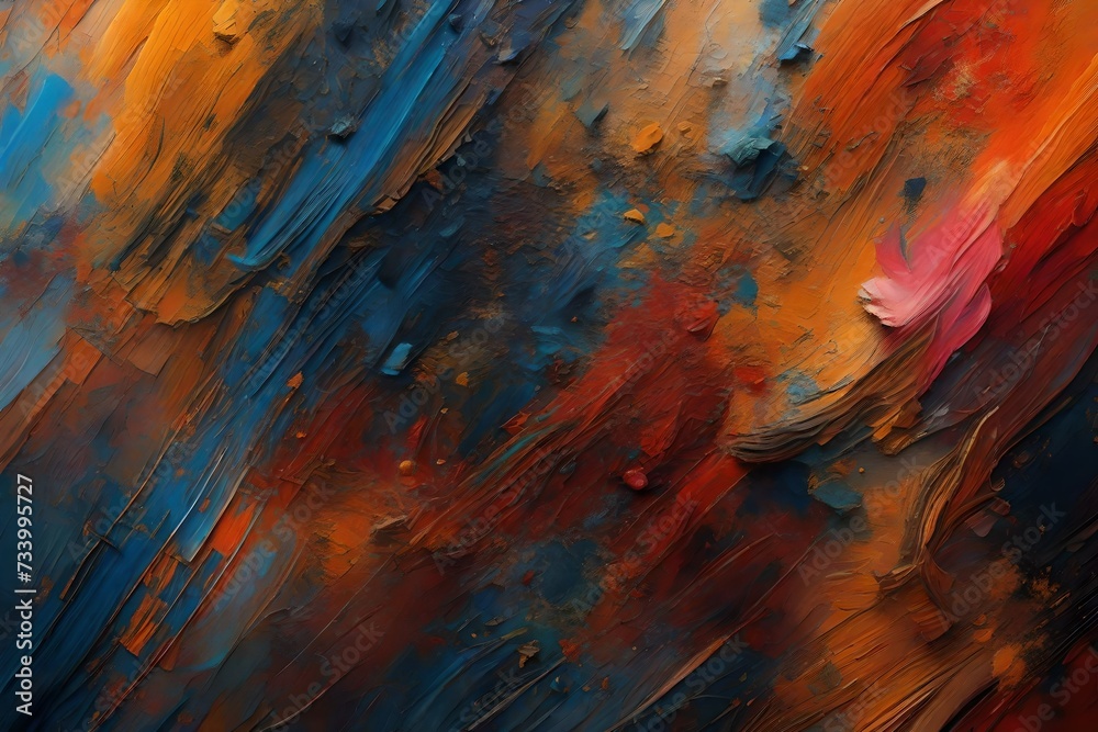 Oil paint textures as color abstract background, wallpaper, pattern, art print, etc. High quality details. Abstract textured background. High detail