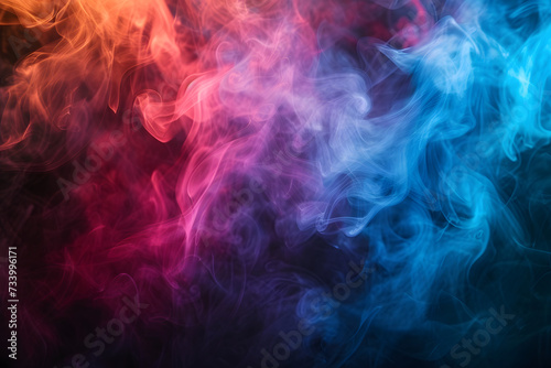   therisches Farbspiel  Mystischer Rauchhintergrund in verschiedenen Farben
