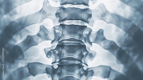 Pediatric Spinal X-Ray Showing Developmental Features and Anomalies