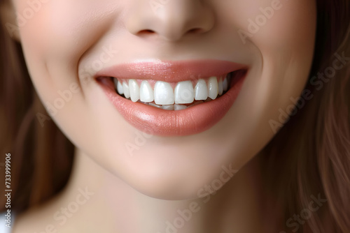 Selbstbewusstes Lächeln: Strahlend weißes Lächeln einer Frau