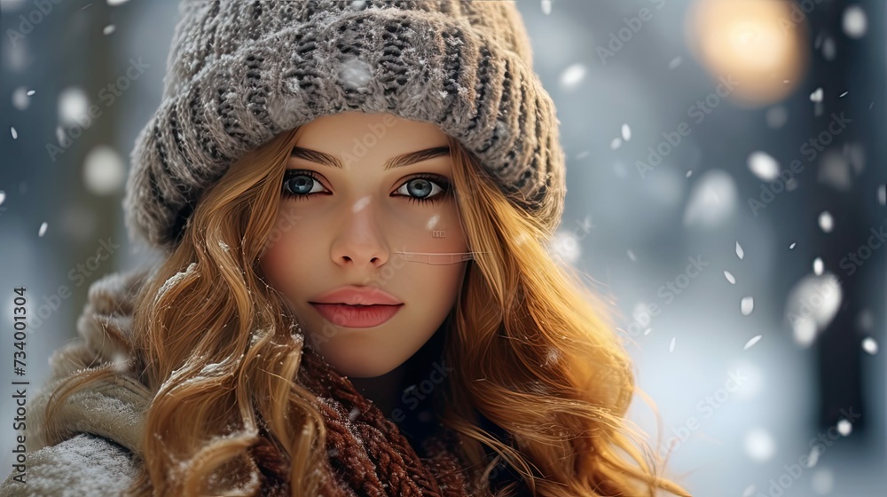 cozy winter holiday woman cozy winter holiday woman