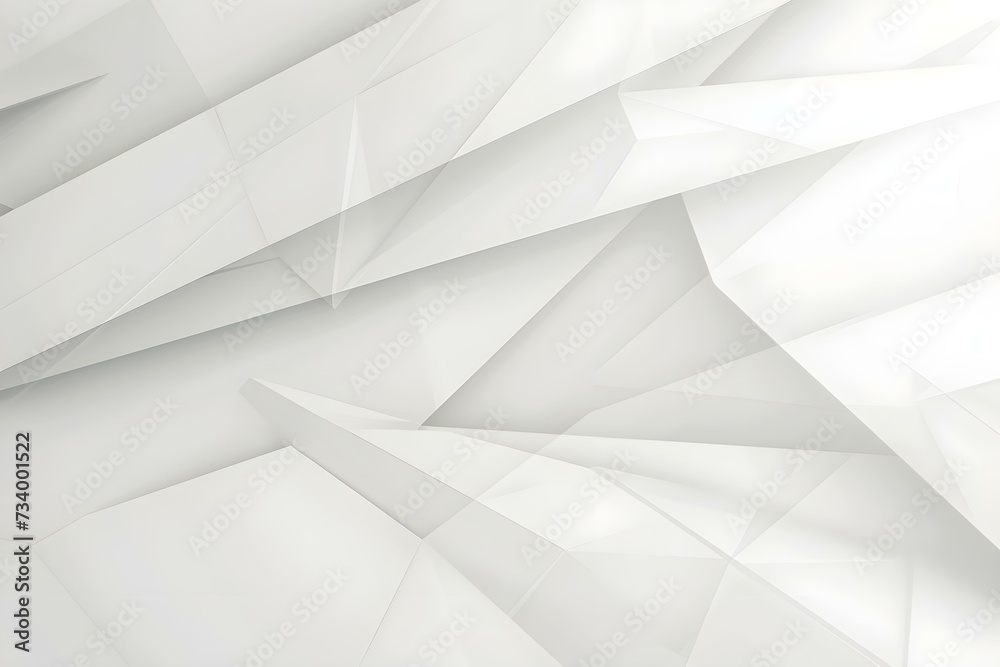 Minimal Geometric White Light Background Abstract Design. - obrazy, fototapety, plakaty 