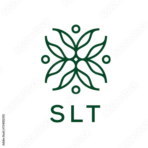 SLT  logo design template vector. SLT Business abstract connection vector logo. SLT icon circle logotype.
 photo