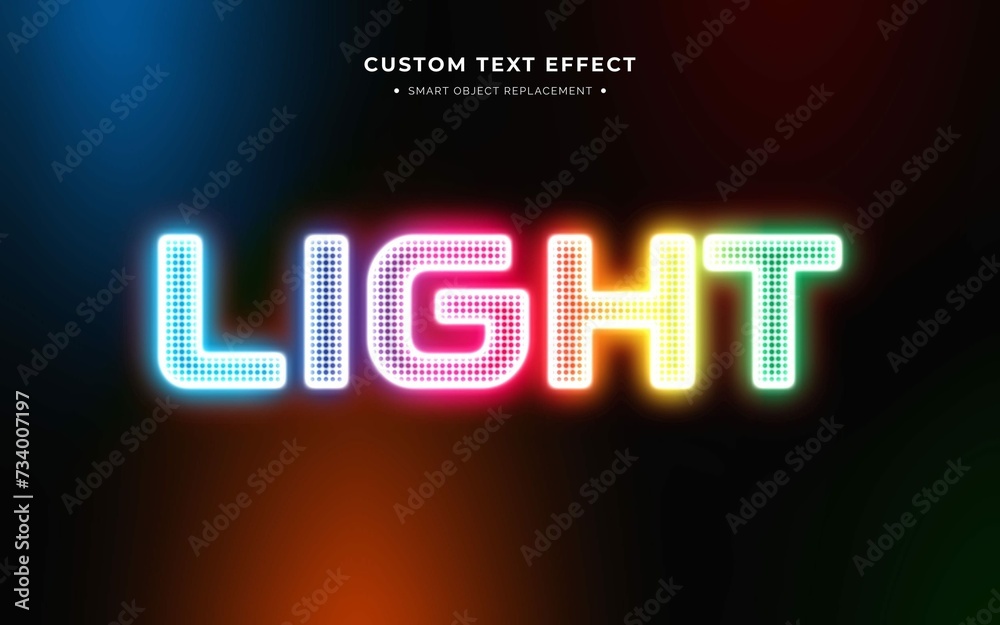 Colorful Neon Text Effect