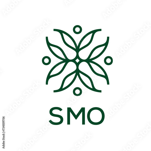 SMO  logo design template vector. SMO Business abstract connection vector logo. SMO icon circle logotype.
