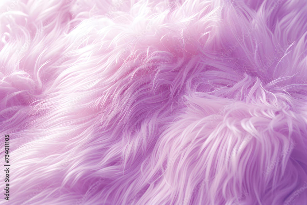 Pink purple fur texture background. Fluffy fur