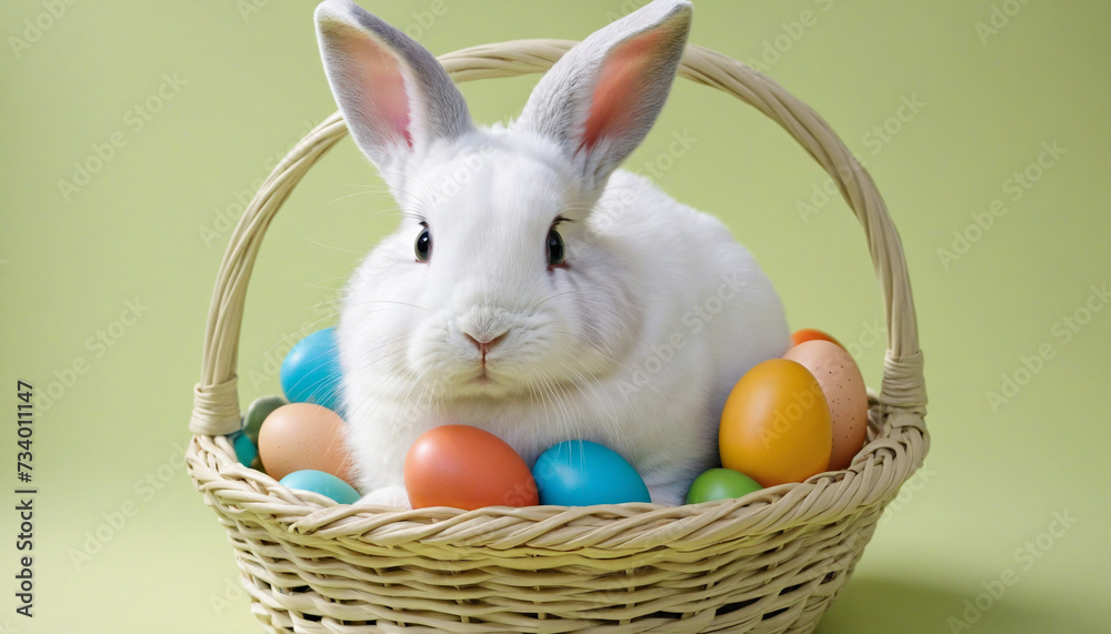 Easter Bunny with Basket of Eggs Easter Bunny with Basket of Eggs