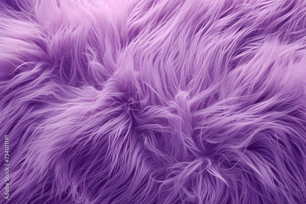 Obraz premium Pink purple fur texture background. Fluffy fur