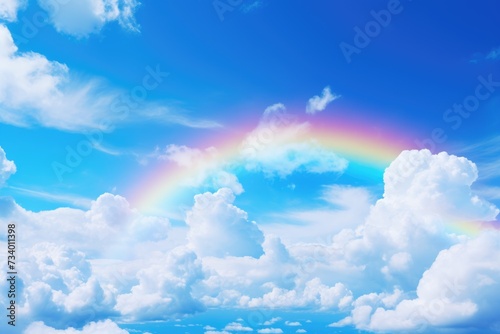 rainbow in the sky. ai generated