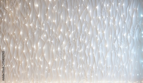 白い壁と光のデコレーション photo
