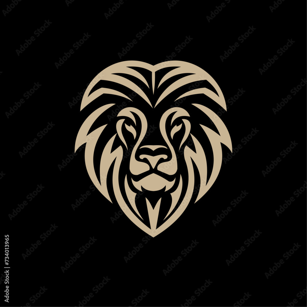 lion head logo, icon and symbol 